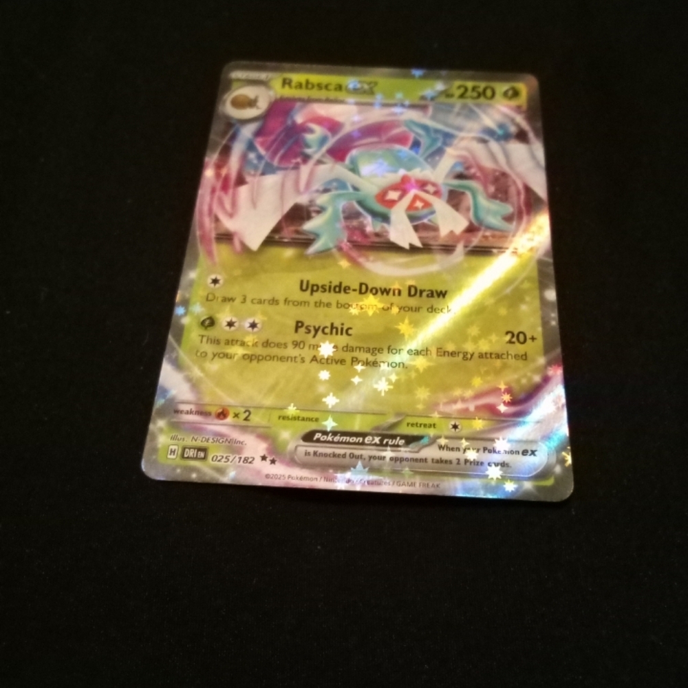 Pokemon Rabsca ex 025/182 Destined Rivals Double Rare Holo
